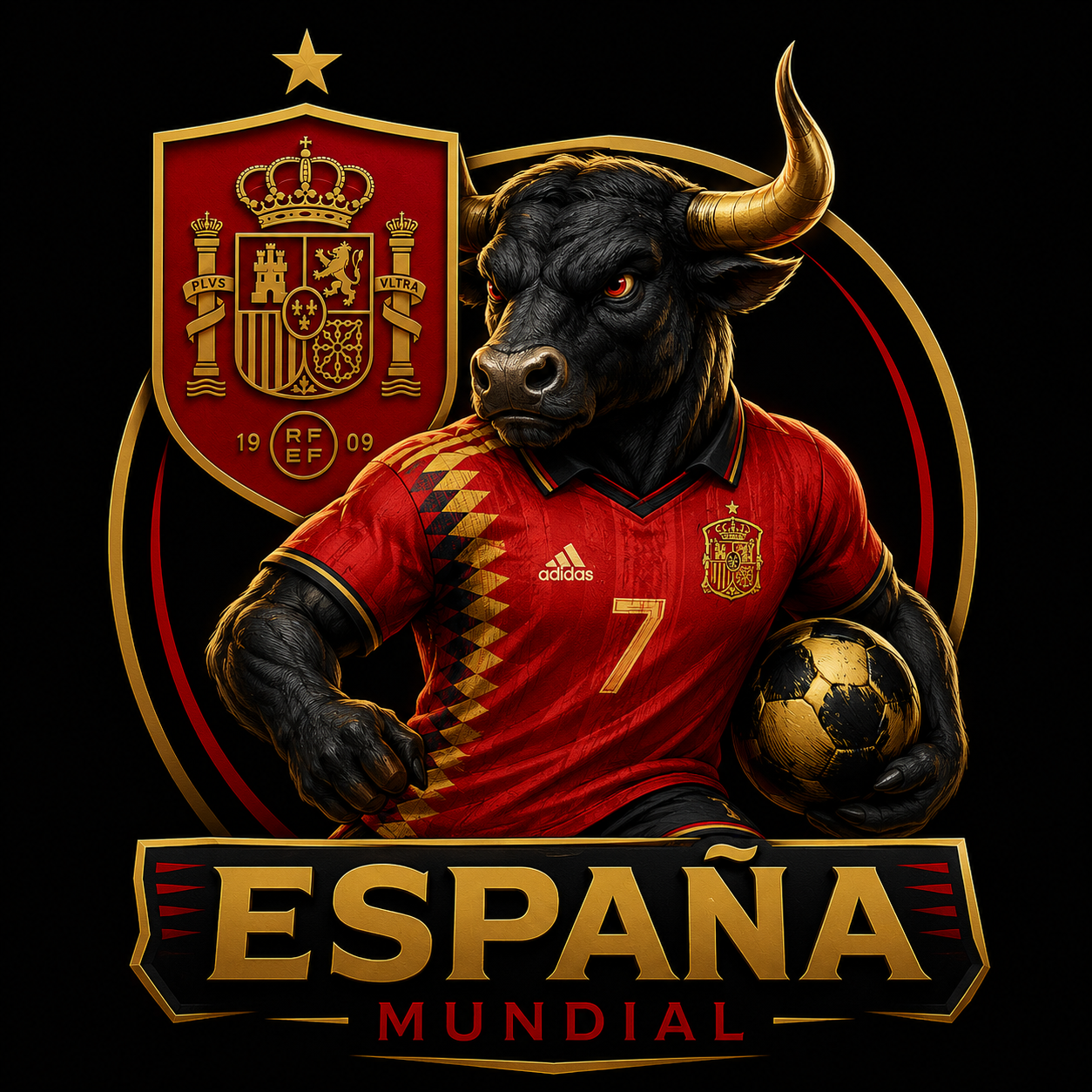 Mascota toro de Espana Mundial